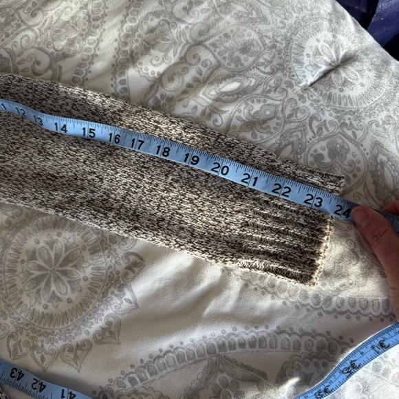 Madison Lilly Serra Cable Knit Cardigan Brown & Tan Size Small - Picture 8 of 8